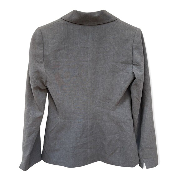Calvin Klein Stretch Glen Plaid Two-Button Grey Jacket Size 2 - Picture 2 of 4